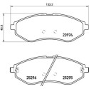 Jeu de 4 plaquettes de frein BREMBO P 10 057