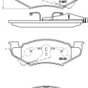 Jeu de 4 plaquettes de frein BREMBO P 11 020