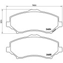 Jeu de 4 plaquettes de frein BREMBO P 11 022