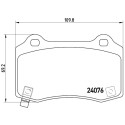 Jeu de 4 plaquettes de frein BREMBO P 11 024