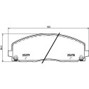 Jeu de 4 plaquettes de frein BREMBO P 11 035
