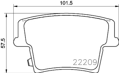 Jeu de 4 plaquettes de frein BREMBO P 11 040