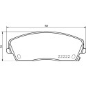 Jeu de 4 plaquettes de frein BREMBO P 11 041