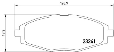 Jeu de 4 plaquettes de frein BREMBO P 15 006