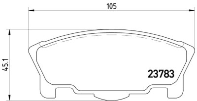 Jeu de 4 plaquettes de frein BREMBO P 16 014