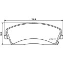 Jeu de 4 plaquettes de frein BREMBO P 18 034