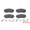Jeu de 4 plaquettes de frein BREMBO P 18 034