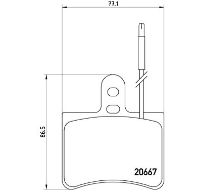 Jeu de 4 plaquettes de frein BREMBO P 23 010
