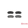 Jeu de 4 plaquettes de frein BREMBO P 23 014