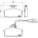 Jeu de 4 plaquettes de frein BREMBO P 23 019