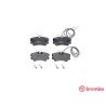 Jeu de 4 plaquettes de frein BREMBO P 23 035