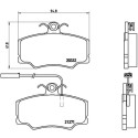 Jeu de 4 plaquettes de frein BREMBO P 23 048