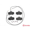 Jeu de 4 plaquettes de frein BREMBO P 23 048