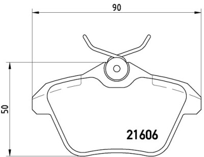 Jeu de 4 plaquettes de frein BREMBO P 23 067