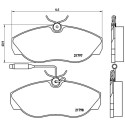 Jeu de 4 plaquettes de frein BREMBO P 23 068