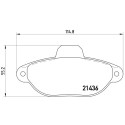 Jeu de 4 plaquettes de frein BREMBO P 23 096