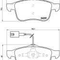 Jeu de 4 plaquettes de frein BREMBO P 23 103