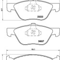 Jeu de 4 plaquettes de frein BREMBO P 23 112