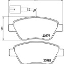 Jeu de 4 plaquettes de frein BREMBO P 23 140