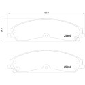 Jeu de 4 plaquettes de frein BREMBO P 23 149