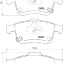 Jeu de 4 plaquettes de frein BREMBO P 23 155