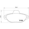 Jeu de 4 plaquettes de frein BREMBO P 23 160