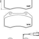Jeu de 4 plaquettes de frein BREMBO P 23 162