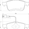Jeu de 4 plaquettes de frein BREMBO P 23 163