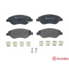 Jeu de 4 plaquettes de frein BREMBO P 23 178