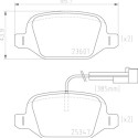 Jeu de 4 plaquettes de frein BREMBO P 23 181