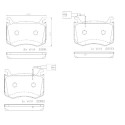 Jeu de 4 plaquettes de frein BREMBO P 23 183