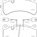 Jeu de 4 plaquettes de frein BREMBO P 23 186