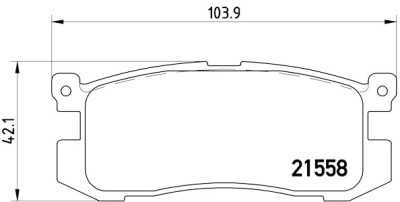Jeu de 4 plaquettes de frein BREMBO P 24 025