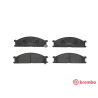Jeu de 4 plaquettes de frein BREMBO P 24 026
