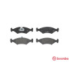 Jeu de 4 plaquettes de frein BREMBO P 24 043