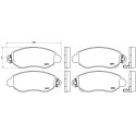 Jeu de 4 plaquettes de frein BREMBO P 24 052
