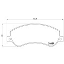 Jeu de 4 plaquettes de frein BREMBO P 24 064