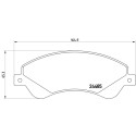 Jeu de 4 plaquettes de frein BREMBO P 24 065