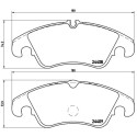 Jeu de 4 plaquettes de frein BREMBO P 24 074