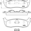 Jeu de 4 plaquettes de frein BREMBO P 24 083