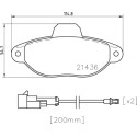Jeu de 4 plaquettes de frein BREMBO P 24 147