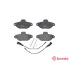 Jeu de 4 plaquettes de frein BREMBO P 24 147