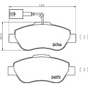 Jeu de 4 plaquettes de frein BREMBO P 24 150