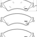 Jeu de 4 plaquettes de frein BREMBO P 24 153