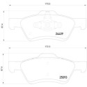 Jeu de 4 plaquettes de frein BREMBO P 24 159