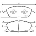Jeu de 4 plaquettes de frein BREMBO P 24 188
