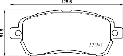 Jeu de 4 plaquettes de frein BREMBO P 24 203