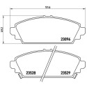 Jeu de 4 plaquettes de frein BREMBO P 28 031