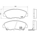 Jeu de 4 plaquettes de frein BREMBO P 28 042