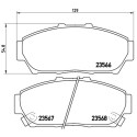 Jeu de 4 plaquettes de frein BREMBO P 28 048